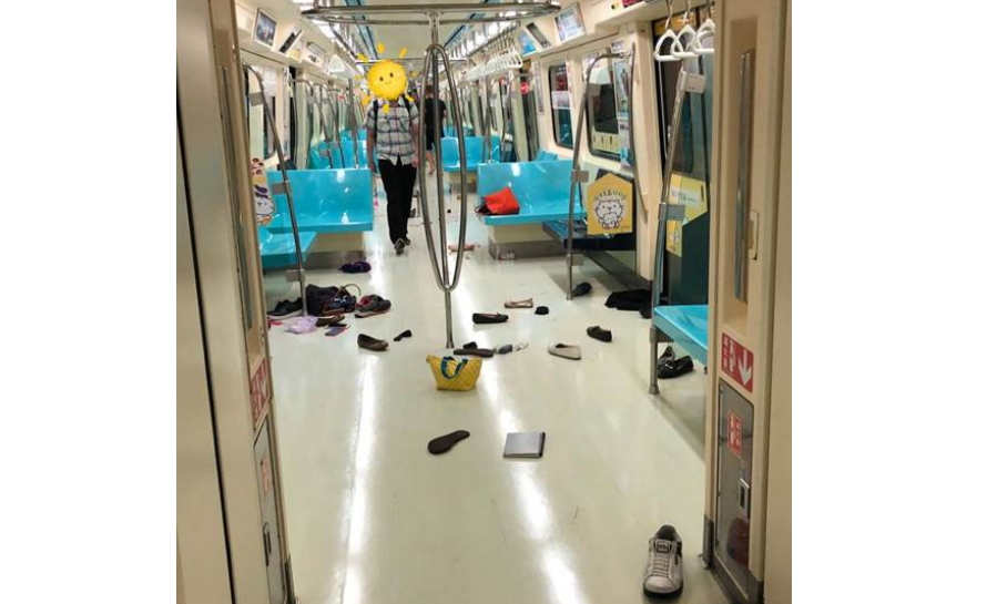 台北地铁发生骚乱 引起网友大讨论