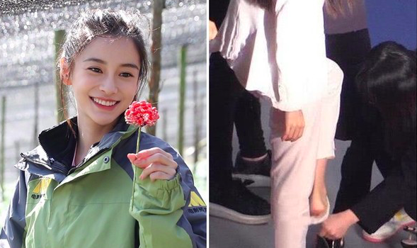 架子大还是工作原因？baby让助理帮脱鞋袜引热议