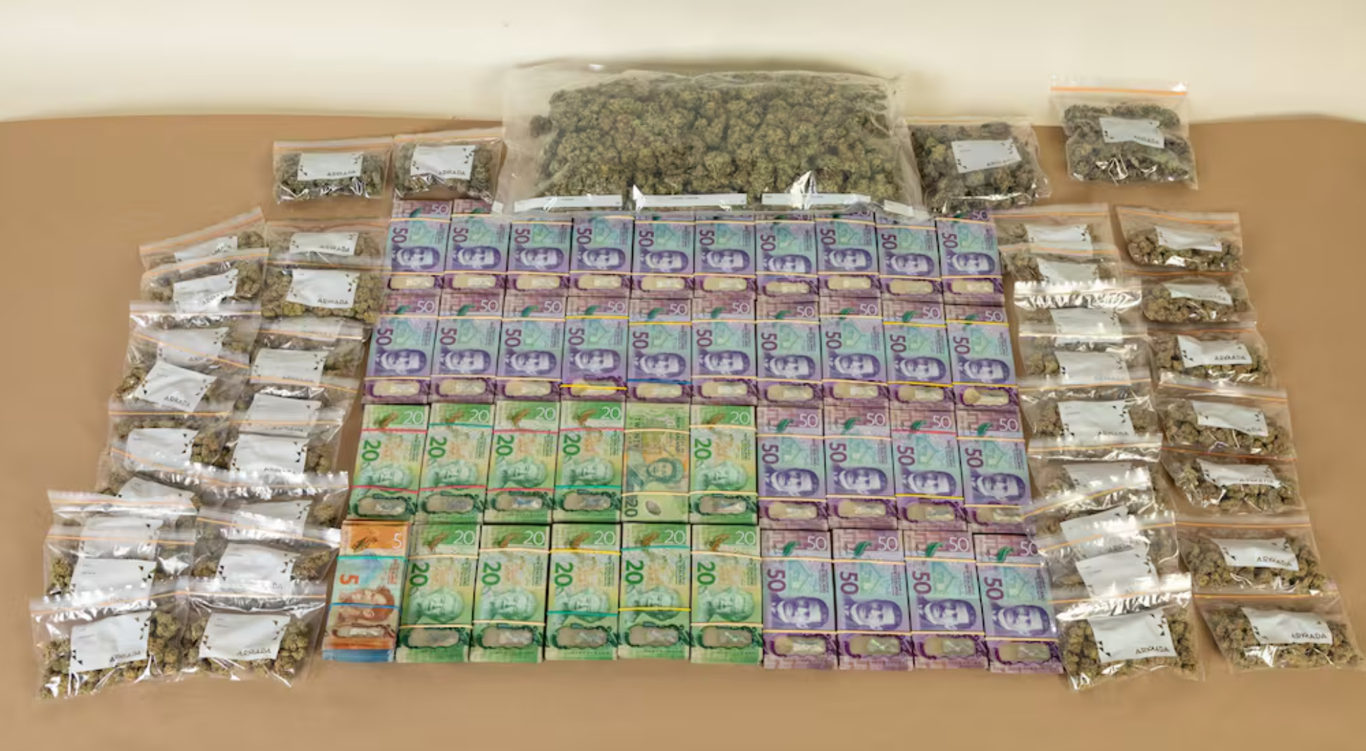“常规逮捕”揪出贩毒链，警方突击搜查，收缴6万纽币现金及多种毒品