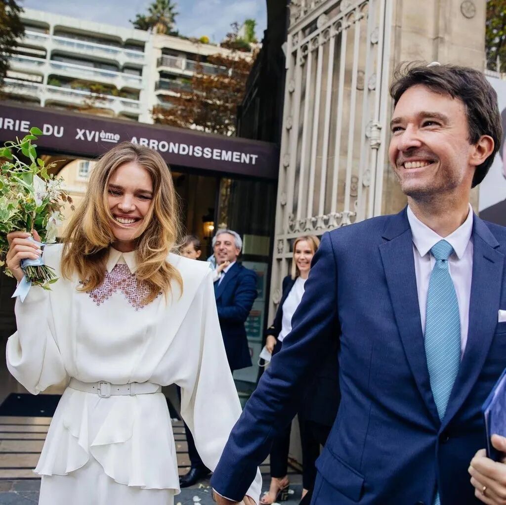 Antoine Arnault and Natalia Vodianova finally got married at a registry office in Paris, in 2020. Photo: @natasupernova/Instagram