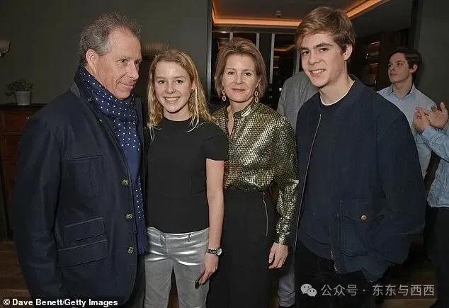 Pictured left to right, David Armstrong-Jones, Earl of Snowdon, Lady Margarita Armstrong-Jones, Serena Armstrong-Jones, Countess of Snowdon, and Charles Armstrong-Jones, Viscount Linley, attend the Alexander Dundas's 18th birthday party hosted by Lord and Lady Dundas on December 16, 2017 in London