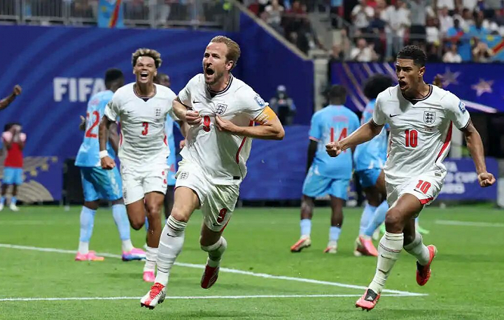 世界杯:英格兰2-1逆转刚果(金)!凯恩梅开二度拯救三狮,戈登替补助攻双响