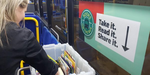 books on the bus