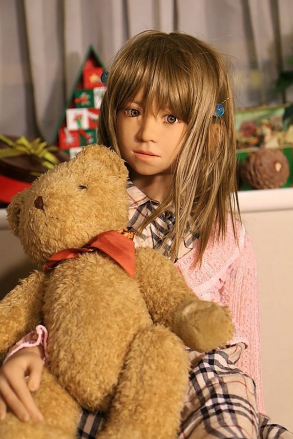 A lifelike sex doll