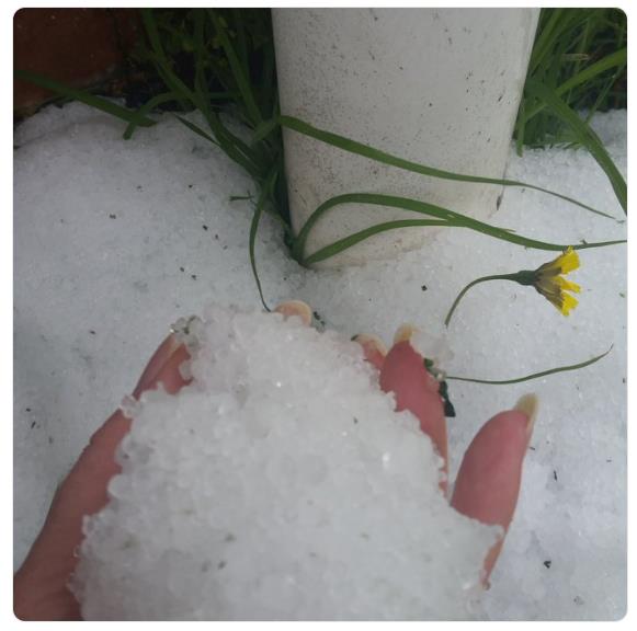 Hail in Auckland 20181120