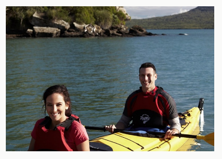 Kayak to a volcano