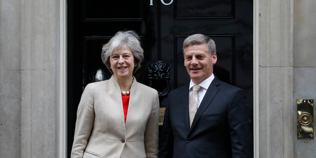 英国首相“梅姨”在新西兰有一位“迷弟”，这“迷弟”还是个大官儿！
