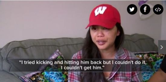 美亚裔女子被劫匪暴打抢包 掏出胡椒喷雾智勇反抗!