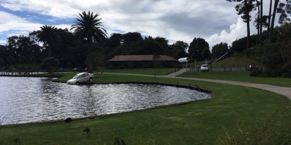 Vehicle at Hamilton Lake 2
