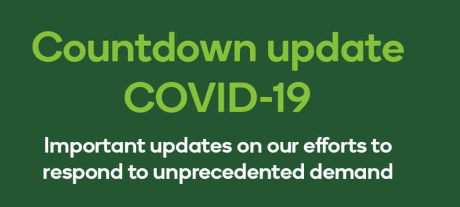 Countdown超市客户请注意：所有商品都限购！营业时间有变化！