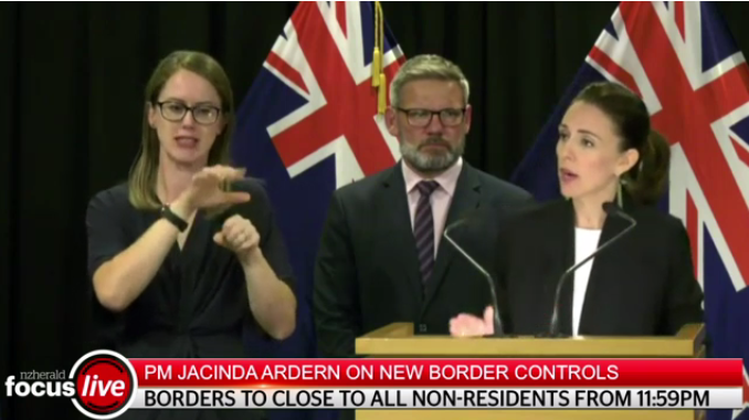 突发：Jacinda Ardern宣布关闭边境！