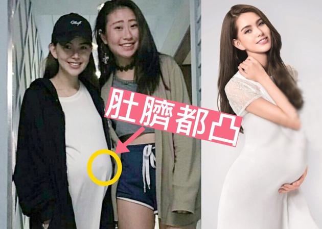 昆凌怀胎七月挺巨肚出游 四肢纤细小脸尖尖