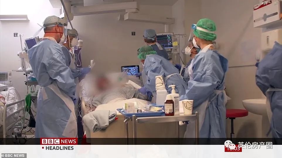 【英国那些事儿】英国新冠重症病房画面曝光！没有全身防护，只戴口罩, 医护人员太危险了！