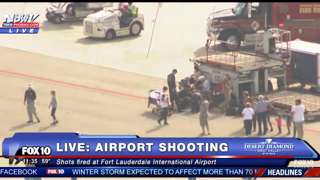 airport gunshot