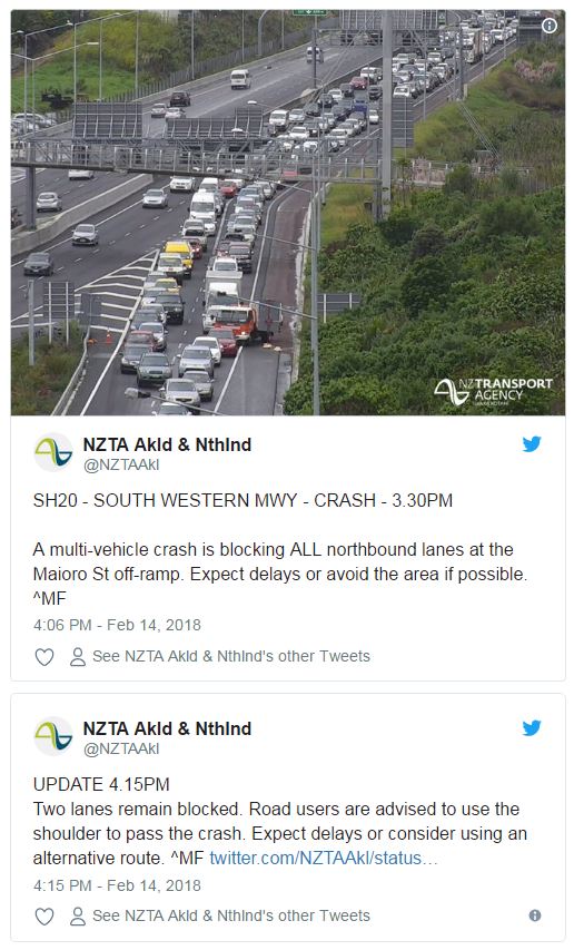 crash onSouthwestern Motorway 021401