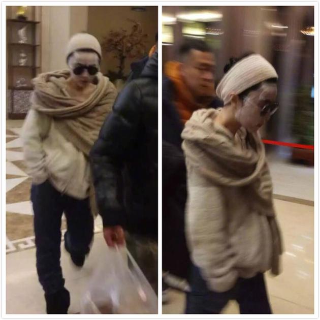 范冰冰街头敷面膜超酷 网友：这么美还努力保养