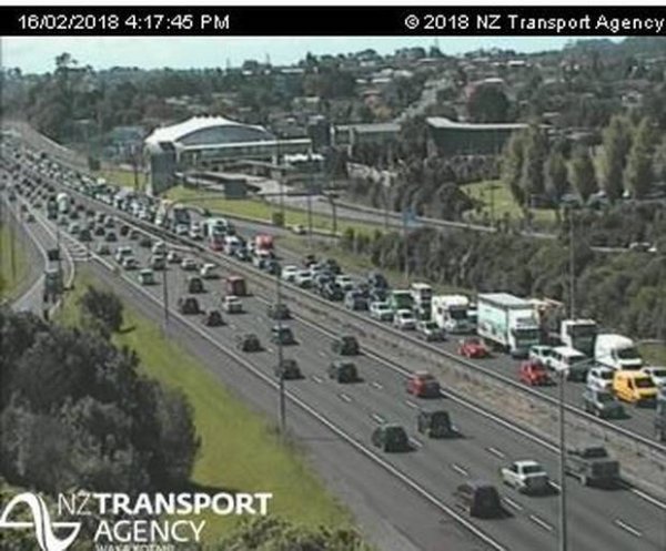 gridlock on the motorway 0216