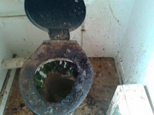 inch thick grime dirt faecal matter