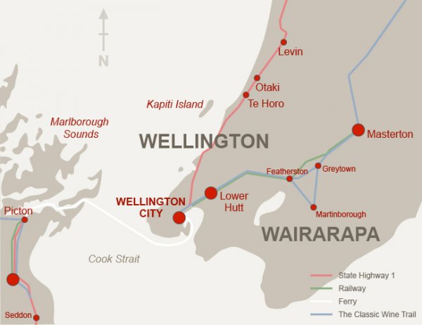 map wellington region