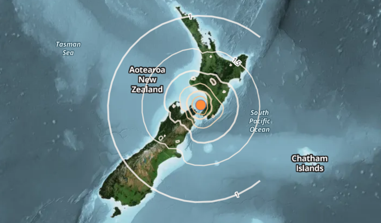 新西兰今晨突发4.9级地震!居民:床和房间都在剧烈晃动