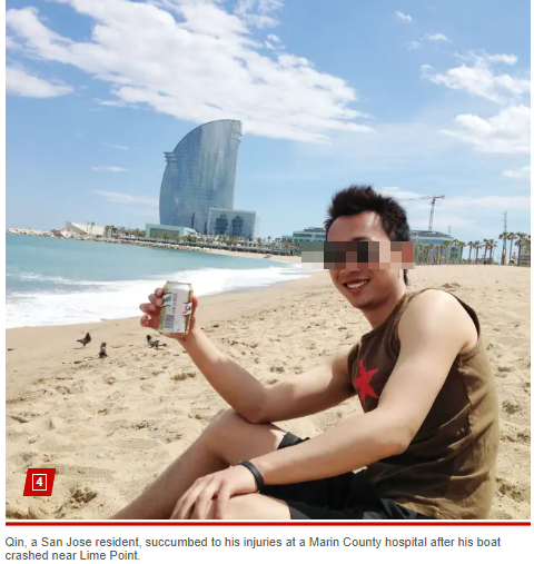 痛心!35岁华人苹果工程师出海钓鱼遇难!撞礁瞬间被拍下,留下3个年幼孩子