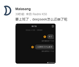 今早,DeepSeek突然崩了!网友崩溃:我的工作怎么办?