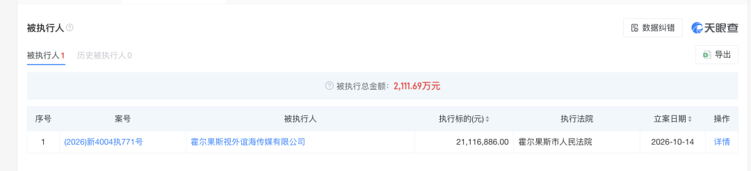 李小冉证实去年已离婚:前夫徐佳宁被执行2111万,两人已无商业关联