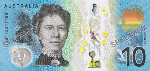new ten banknote flipped