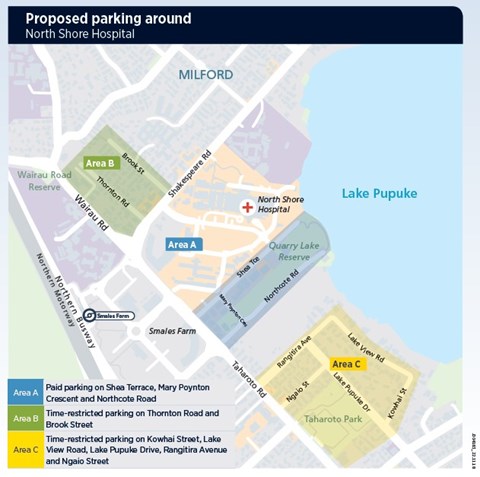 on street parking around north shore hospital final changes