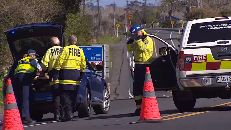 police-and-fire-personnel-near-a-crash-at-dairy-flat-in-the-KCCWYRRKDZH6VBGQT5JY25GSSI.jpg