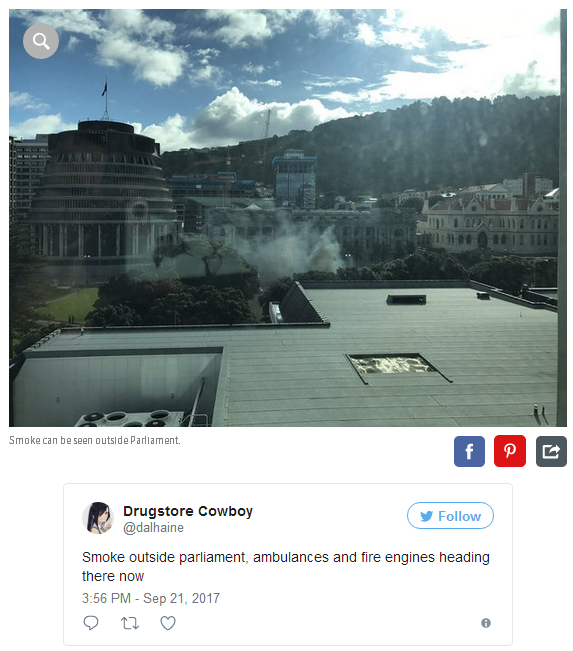 smoke outside