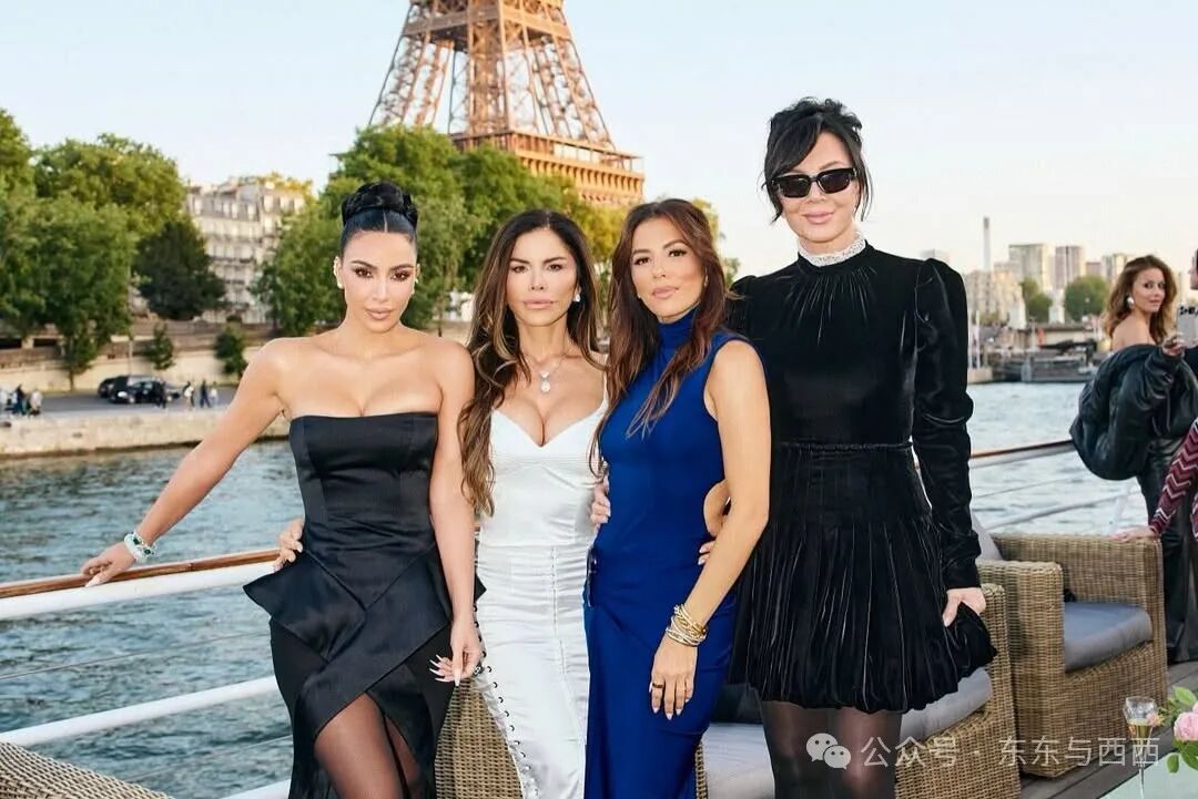 Image may contain Kris Jenner Kim Kardashian Eva Longoria Laura Snchez Accessories Glasses Adult Person and Jewelry