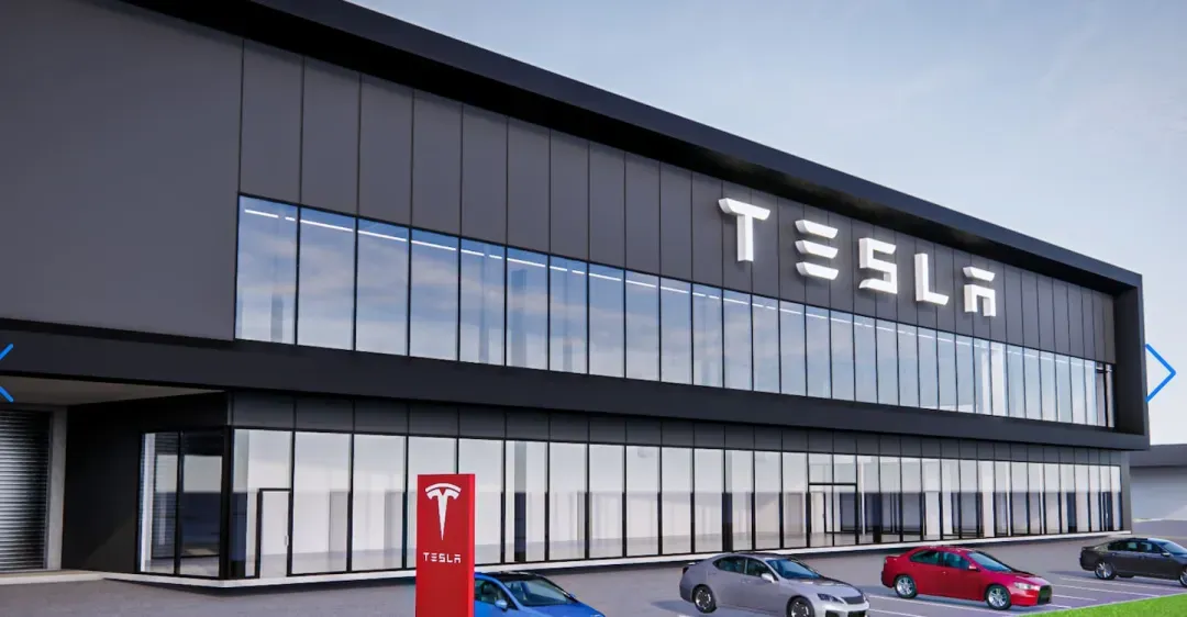 Plans for the new Tesla Westgate, as shown on NZRPG's site. The store will be near the existing Mega Mitre 10. Photo / NZRPG