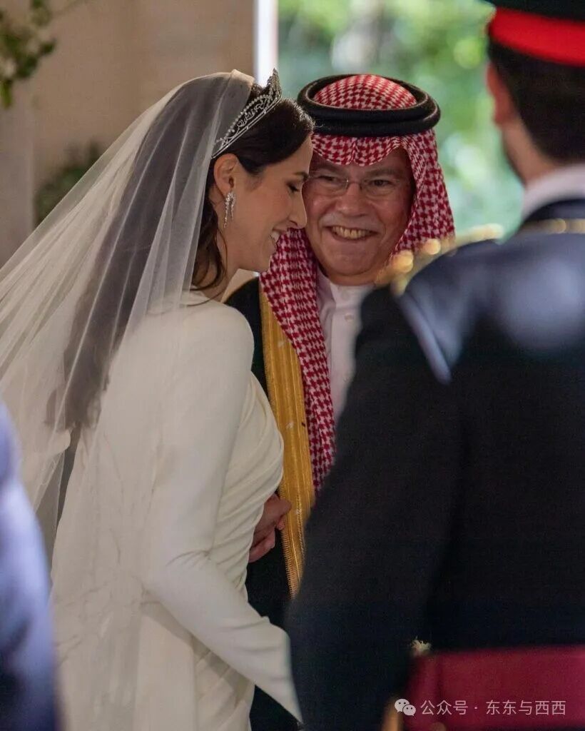 Pics: Crown Prince Hussein Attends Princess Rajwa's Father's Funeral