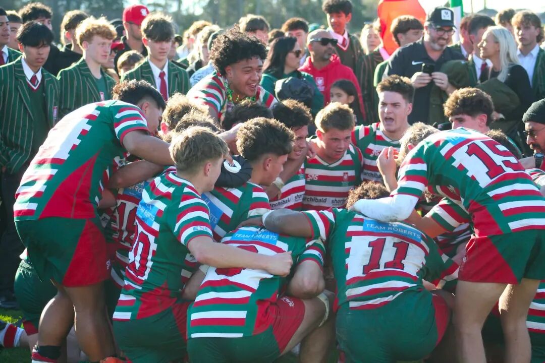 Westlake Boys' High School First XV qualified for the national Top 4 in 2025. Photo / Bruce Holloway