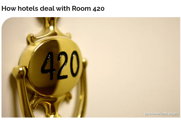 美国酒店为什么经常找不到420号房？背后的原因让人哭笑不得！