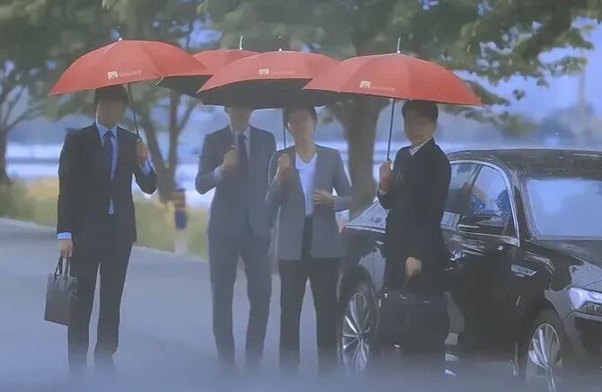 刘亦菲为啥要打这么一把伞?