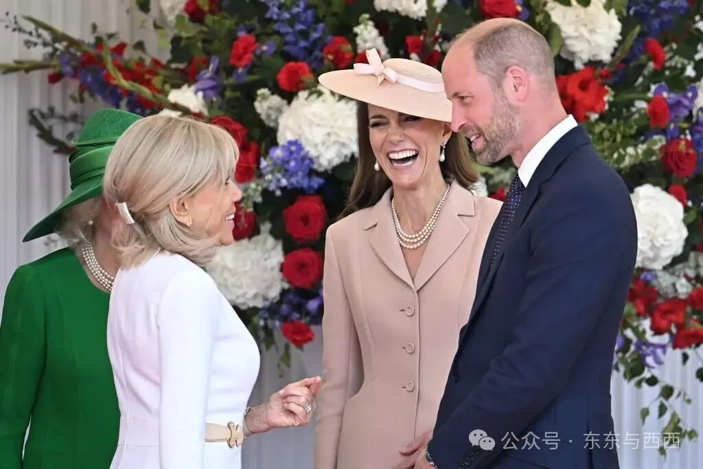 Kate Middleton, Brigitte Macron and Prince William
