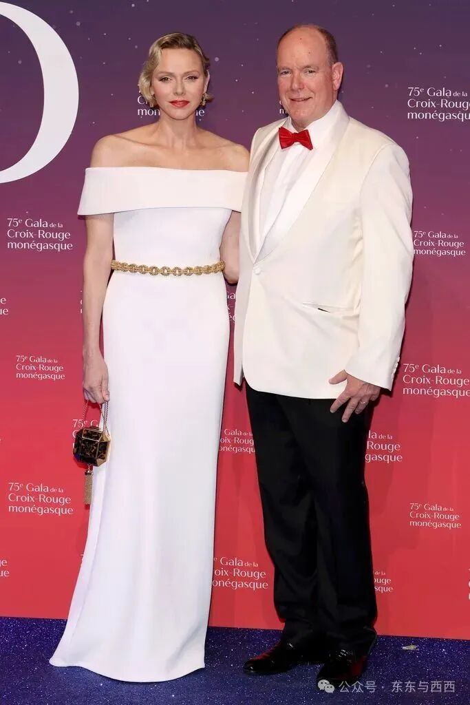 princess charlene prince albert monaco red cross ball