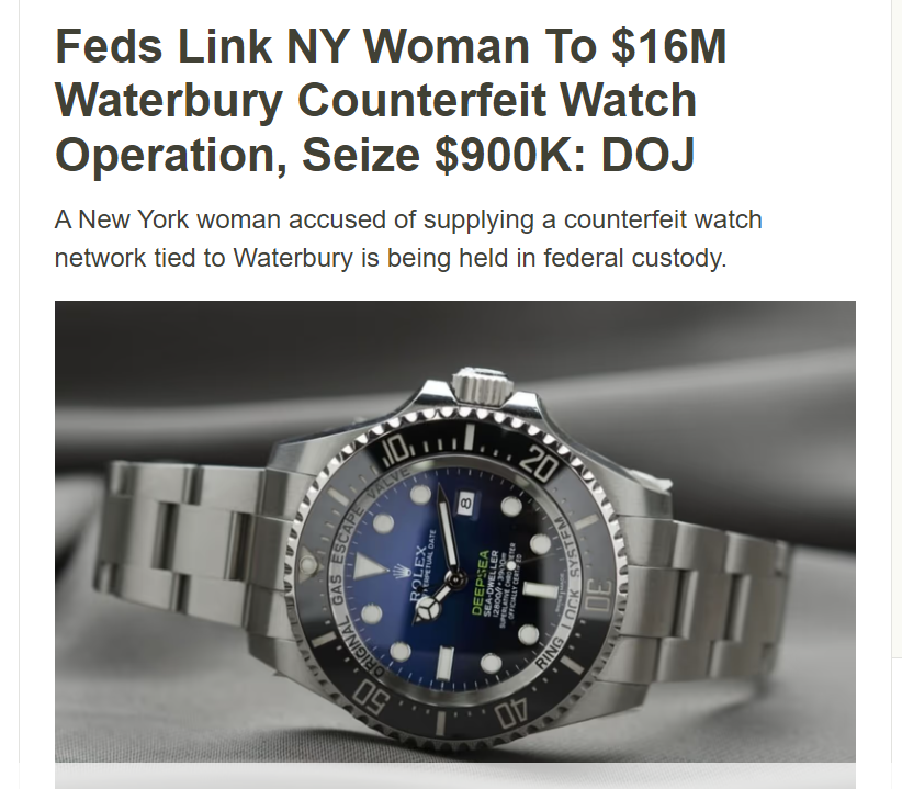 家中藏近百万现金!纽约华女从国内往美国倒腾假劳力士,入境被查后竟又干了两年