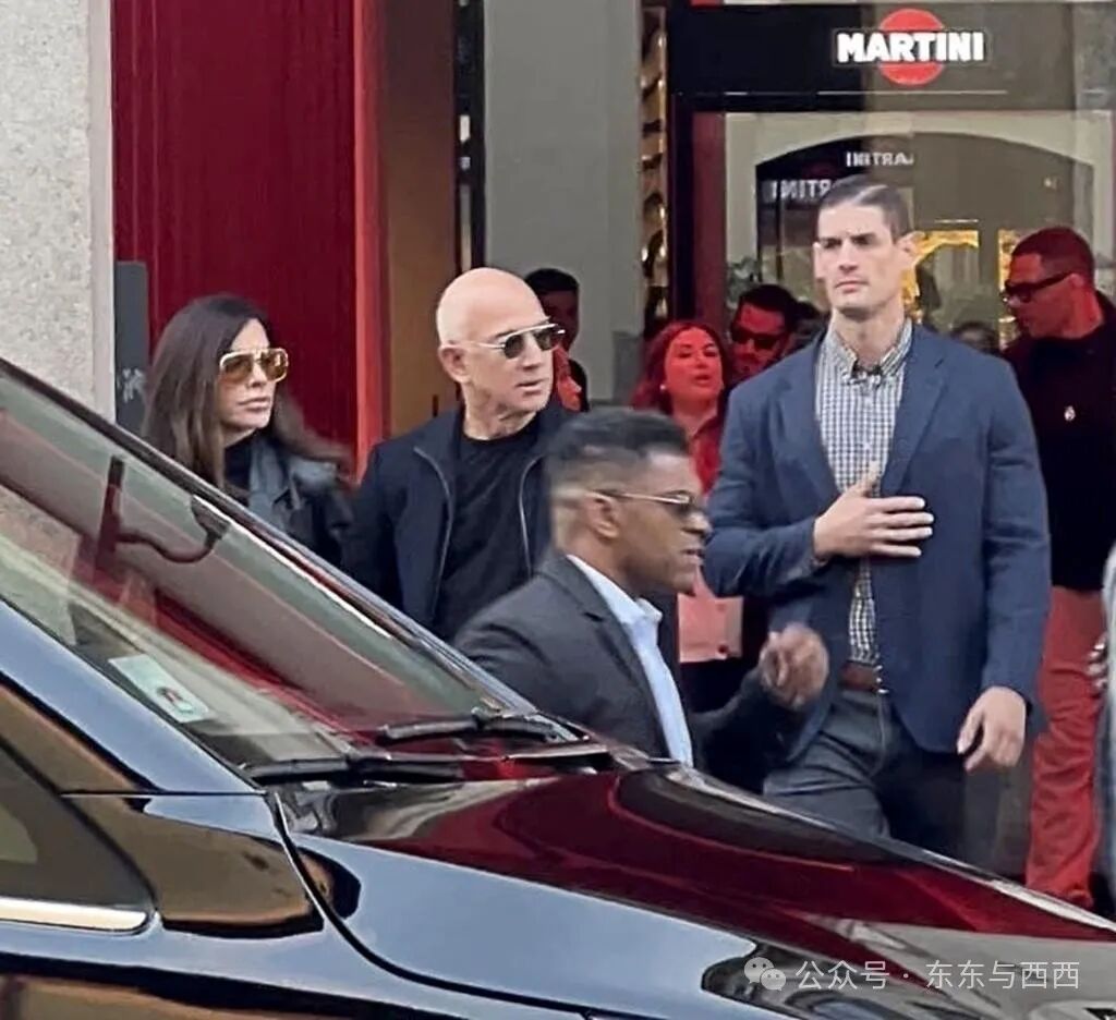 Jeff Bezos and Lauren Sánchez attend a wedding fitting at Dolce & Gabbana in Italy on Sunday.
