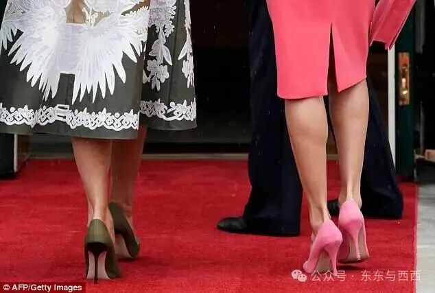 Both women wore their signature heels.