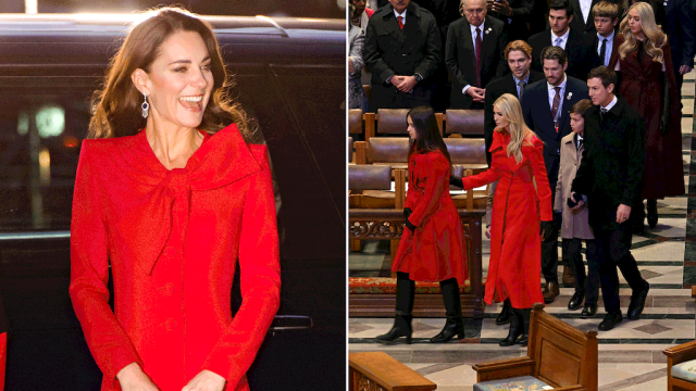 Red has become one of Kate's signature colors