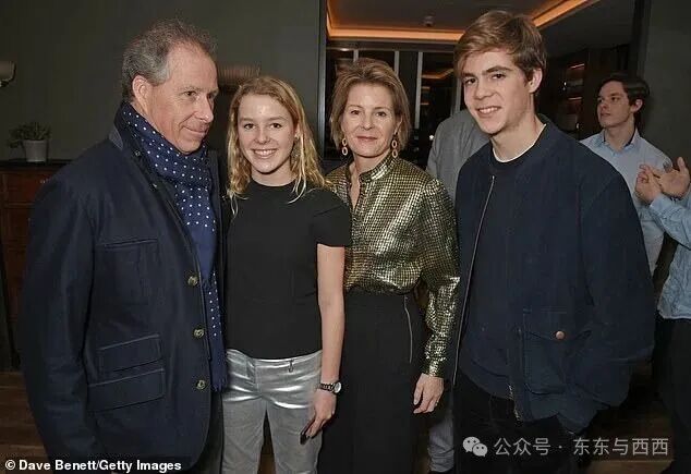 Pictured left to right, David Armstrong-Jones, Earl of Snowdon, Lady Margarita Armstrong-Jones, Serena Armstrong-Jones, Countess of Snowdon, and Charles Armstrong-Jones, Viscount Linley, attend the Alexander Dundas's 18th birthday party hosted by Lord and Lady Dundas on December 16, 2017 in London