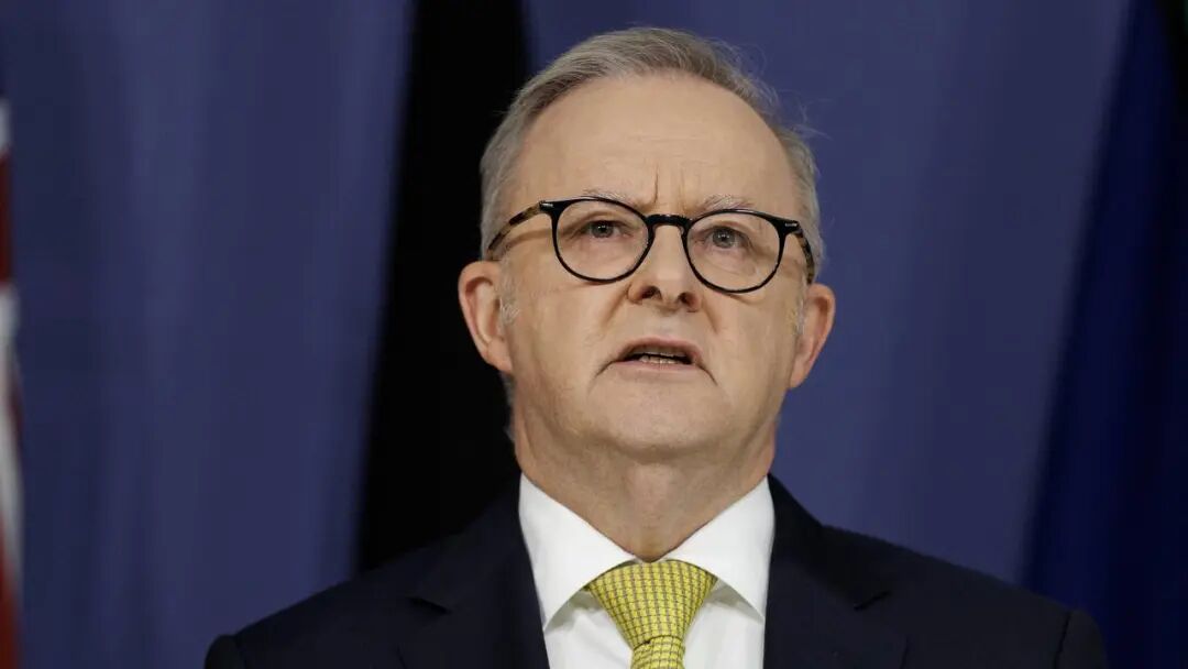 SYDNEY, AUSTRALIA – NewsWire Photos MAY 6, 2026: Prime Minister Anthony Albanese during a press conference on Wednesday. Picture: NewsWire / Nikki Short