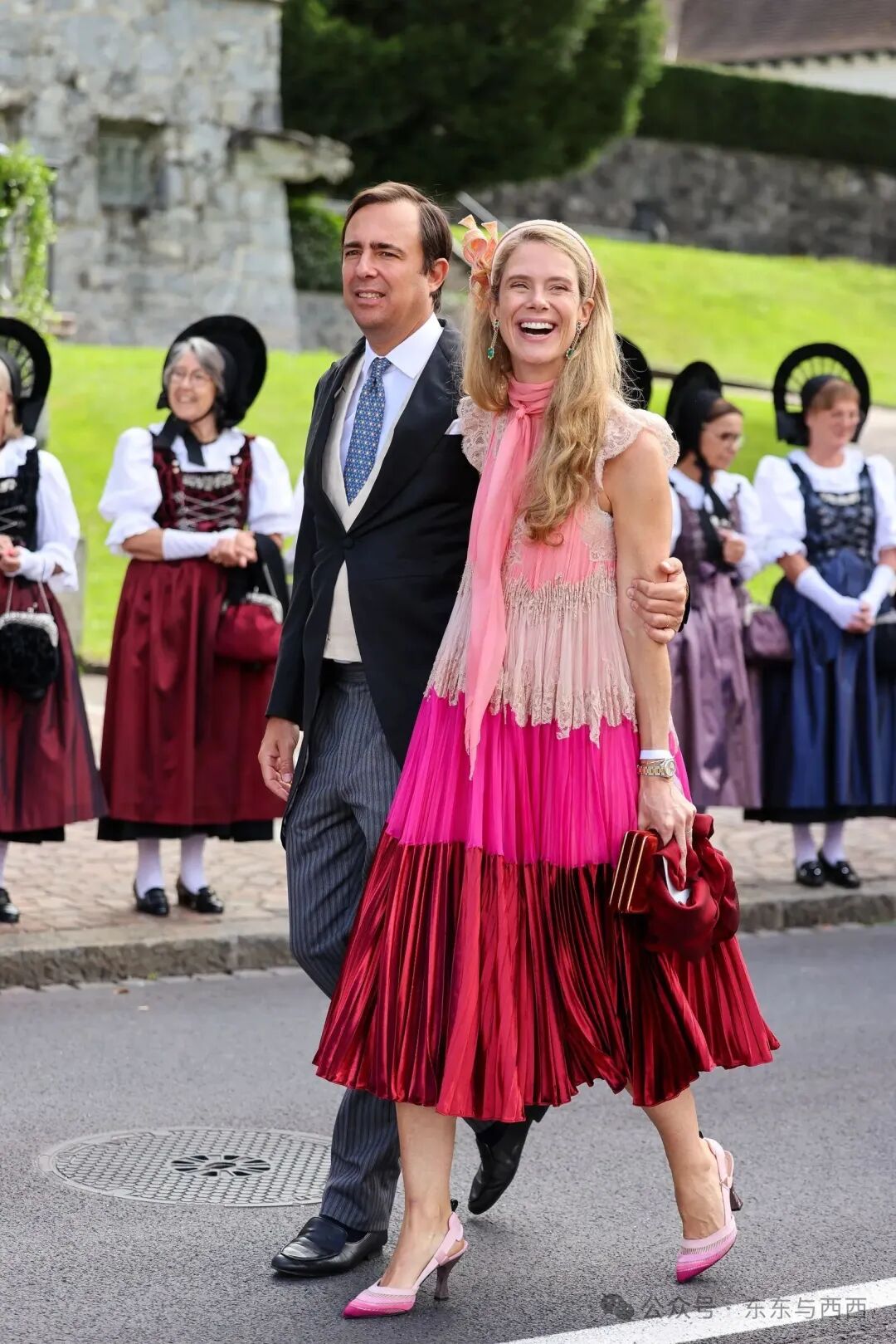 Emanuele Musini and Princess MariaAnunciata of Liechtenstein