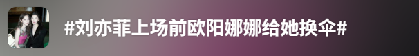 刘亦菲为啥要打这么一把伞?