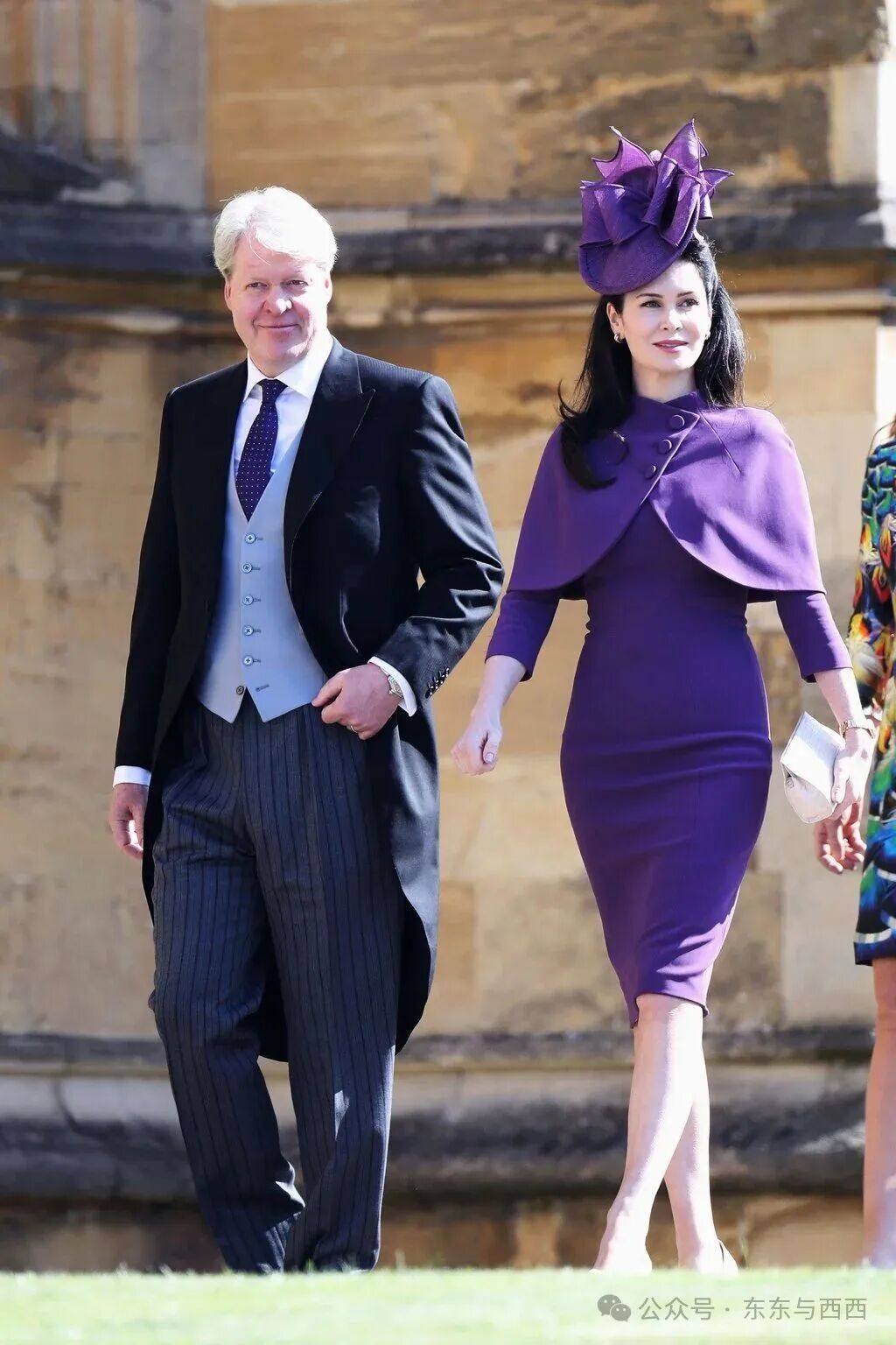 Charles Spencer, 9th Earl Spencer, and Karen Spencer, Countess Spencer, arrive at the wedding of Prince Harry to Meghan Markle in May 2018, at Britain’s Windsor Castle. Photo: Getty Images