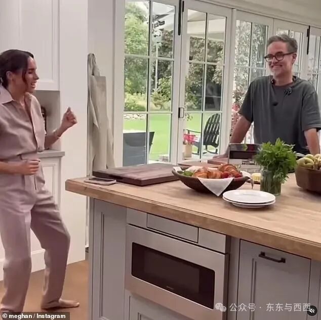 In the video ahead of the show's release, the Duchess is seen showing off her dance moves